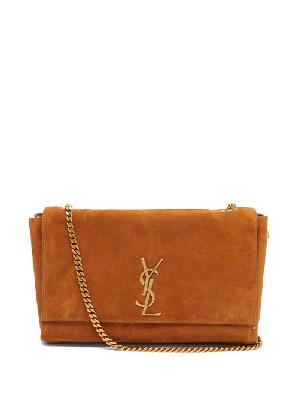 Saint Laurent - Kate Reversible Suede And Leather Shoulder Bag - Womens - Tan Multi - ONE SIZE