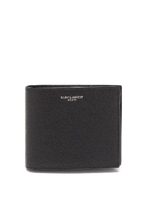 Saint Laurent - Logo-print Leather Bi-fold Wallet - Mens - Black