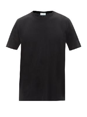 Saint Laurent - Cotton-jersey T-shirt - Mens - Black