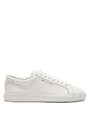 Saint Laurent - Andy Leather Trainers - Womens - White - 35 EU/IT