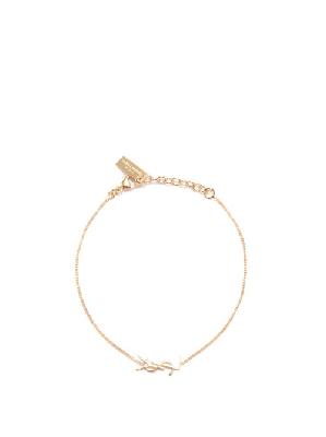 Saint Laurent - Logo Chain Bracelet - Womens - Gold - M