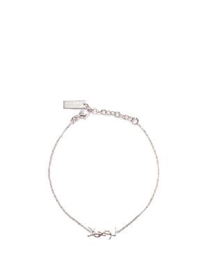 Saint Laurent - Logo Chain Bracelet - Womens - Silver
