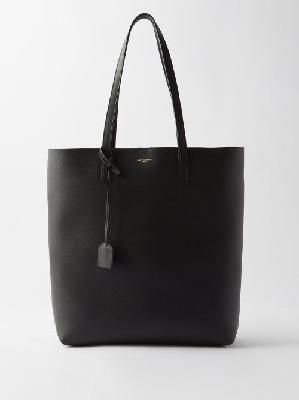 Saint Laurent - Shopping Leather Tote Bag - Womens - Black - ONE SIZE