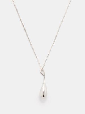 Saint Laurent - Drop-charm Necklace - Mens - Silver