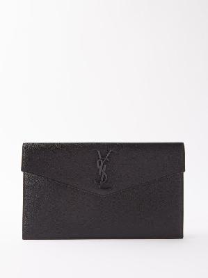 Saint Laurent - Uptown Ysl Leather Wallet - Womens - Black - ONE SIZE