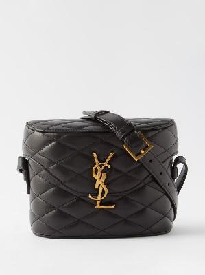 Saint Laurent - June Quilted-leather Cross-body Bag - Womens - Black - ONE SIZE