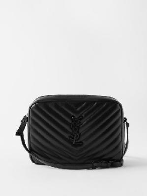 Saint Laurent - Lou Medium Ysl-logo Quilted-leather Cross-body Bag - Womens - Black - ONE SIZE