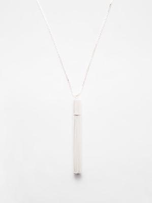 Saint Laurent - Cylinder-case Sterling-silver Necklace - Womens - Silver - ONE SIZE