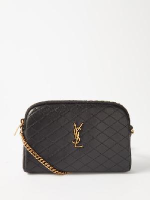 Saint Laurent - Gaby Quilted-leather Cross-body Bag - Womens - Black - ONE SIZE