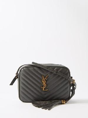 Saint Laurent - Lou Medium Quilted-leather Cross-body Bag - Womens - Dark Grey - ONE SIZE