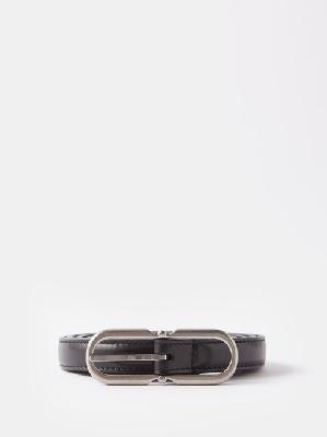 Saint Laurent - Buckled Leather Belt - Mens - Black - 100 EU