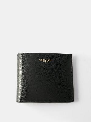 Saint Laurent - Bi-fold Leather Wallet - Mens - Black - ONE SIZE