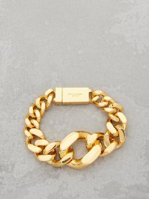 Saint Laurent - Oversized Curb-chain Bracelet - Womens - Gold - L