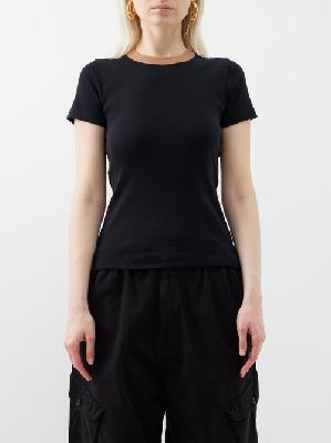 Saks Potts - Kiki Organic-cotton Jersey T-shirt - Womens - Black - L