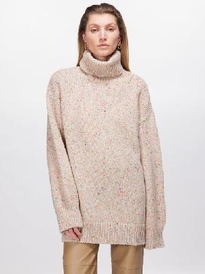 Saks Potts - Camilla Roll-neck Wool Sweater - Womens - Beige - L