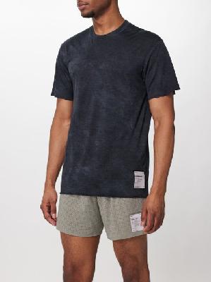 Satisfy - Cloudmerino Wool-jersey T-shirt - Mens - Black - L