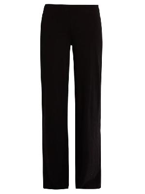 Skin - Double-layer Pima-cotton Pyjama Trousers - Womens - Black - 0