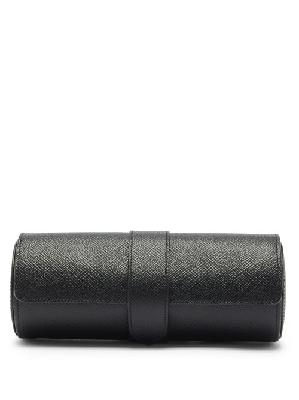 Smythson - Panama Leather Watch Roll - Mens - Black - ONE SIZE