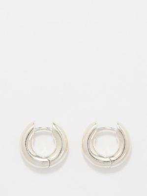 Sophie Buhai - Bagel Medium Sterling-silver Hoop Earrings - Womens - Silver - ONE SIZE