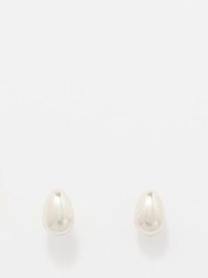 Sophie Buhai - Tiny Egg Sterling-silver Earrings - Womens - Silver - ONE SIZE
