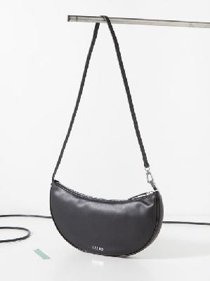 Staud - Walker Leather Shoulder Bag - Womens - Black - ONE SIZE