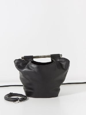 Staud - Mar Mini Leather Bucket Bag - Womens - Black - ONE SIZE