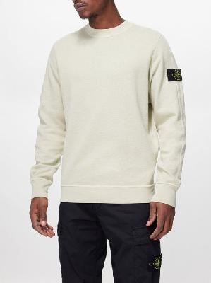 Stone Island - Logo-patch Cotton-jersey Sweatshirt - Mens - Light Green - 3XL