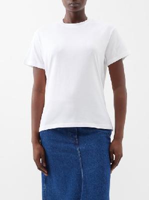 Studio Nicholson - Marine Cotton-jersey T-shirt - Womens - White - 00