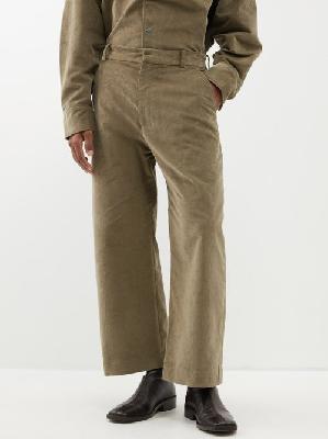 Studio Nicholson - Mappe Cotton-blend Corduroy Straight-leg Trousers - Mens - Beige - L