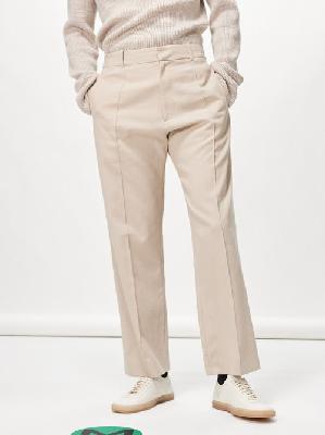 Studio Nicholson - Cotton-blend Twill Straight-leg Trousers - Mens - Cream - S
