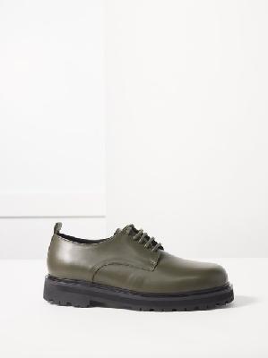 Studio Nicholson - Jackson Leather Derby Shoes - Mens - Dark Green - 41 EU