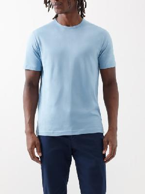 Sunspel - Supima-cotton T-shirt - Mens - Sky Blue - L