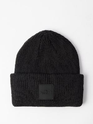 The North Face - Explore Logo-plaque Ribbed-knit Beanie - Mens - Black