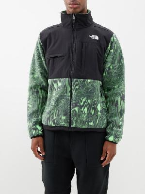 The North Face - Denali Distortion-print Shell And Fleece Jacket - Mens - Green Black - L
