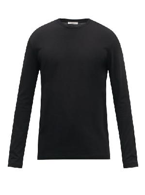 The Row - Leon Cotton-jersey Long-sleeved T-shirt - Mens - Black - XXL