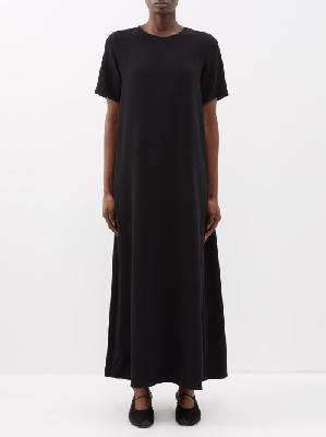 The Row - Robi Short-sleeved Maxi Dress - Womens - Black - M