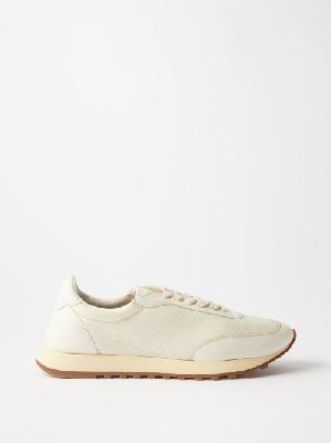 The Row - Owen Leather And Mesh Running Trainers - Womens - Off White - 35 EU/IT