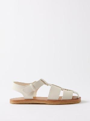 The Row - Fisherman Leather Sandals - Womens - White - 36 EU/IT