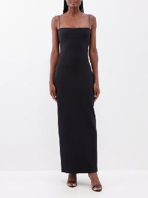The Row - Sauble Square-neck Nylon-blend Dress - Womens - Black - M