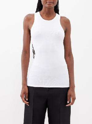 The Row - Halu Ribbed-jersey Tank Top - Womens - White - L