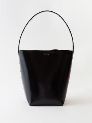 The Row - Small N/s Park Leather Tote Bag - Womens - Black - ONE SIZE
