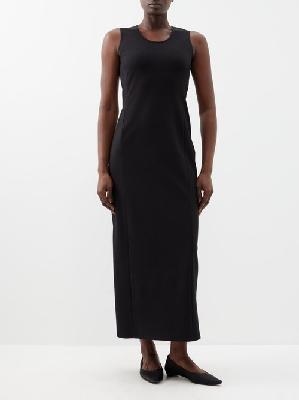 The Row - Opal Sleeveless Scuba Dress - Womens - Black - XL