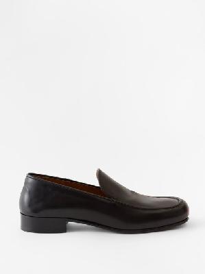 The Row - Flynn Leather Loafers - Womens - Black - 36.5 EU/IT