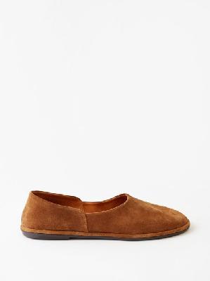 The Row - Canal Suede Loafers - Womens - Light Brown - 36 EU/IT
