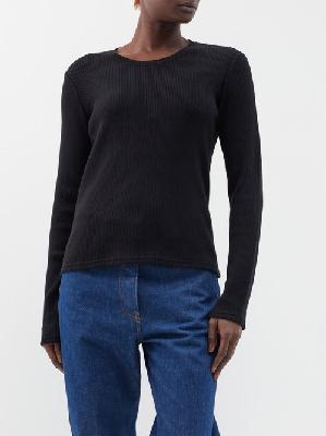 The Row - Kitsap Ribbed-knit Virgin Wool-blend Sweater - Womens - Black - S