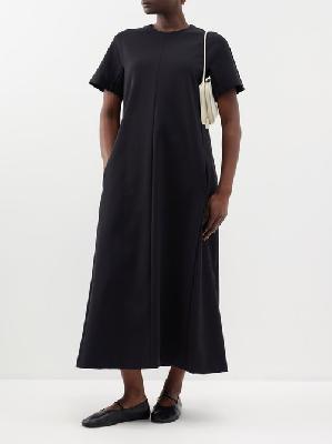 The Row - Carolina Scuba-jersey Maxi A-line Dress - Womens - Black - M
