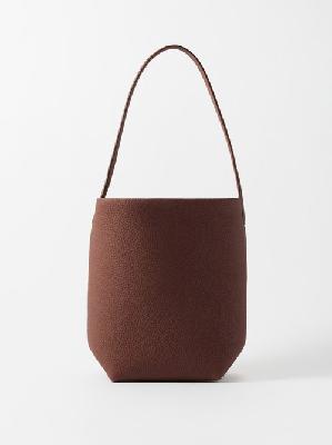 The Row - Small N/s Park Grained-leather Tote Bag - Womens - Brown - ONE SIZE