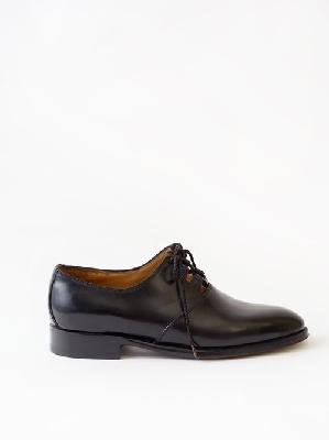 The Row - Grant Ghillie-laced Leather Derby Shoes - Womens - Black - 36 EU/IT