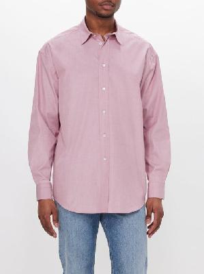 The Row - Miller Cotton-twill Shirt - Mens - Pink - M