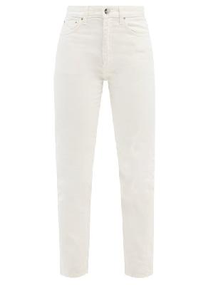 Toteme - Original Twisted-seam Straight-leg Jeans - Womens - Ivory - 24